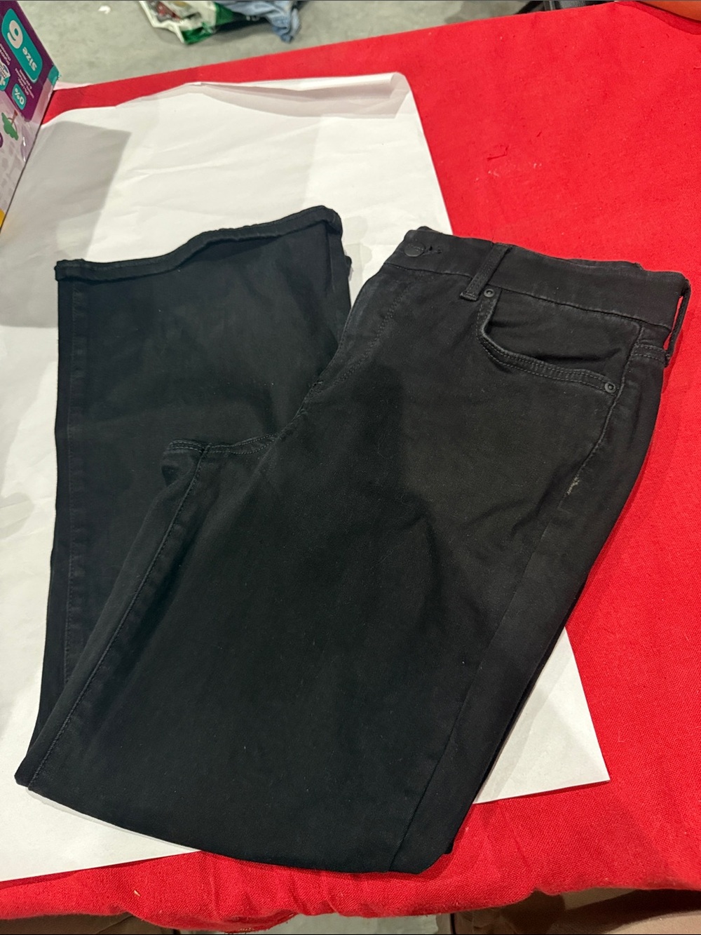 NYDJ Women's Black Flare Jeans